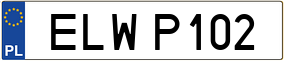 Truck License Plate
